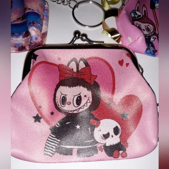 Labubu Mini Coin Purse with Keychain NEW NIP - Picture 5 of 5